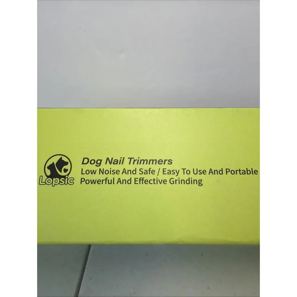 Dog Nail Grinder w/ LED Lights Rechargeable 2-Speed Quiet for Dogs & Cats